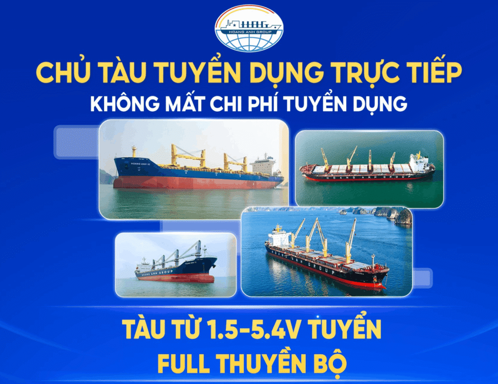 Hoang Anh Shipping is hiring full ship crew